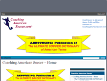 Tablet Screenshot of coachingamericansoccer.com